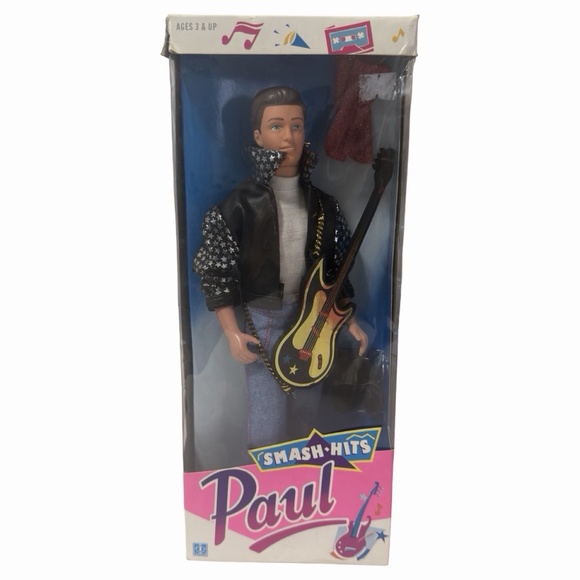 Vintage Rare Hasbro 1989 Smash Hits Paul Doll NRFB. New in box - Picture 6 of 6